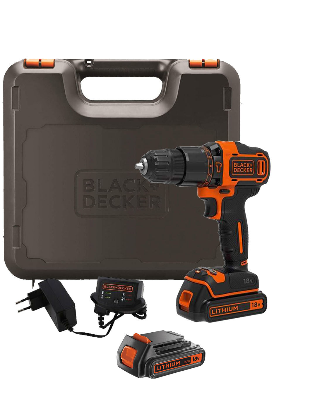Taladro percutor BDCHD18KB 18V Black+Decker BLACK + DECKER - 1