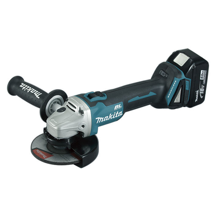 DGA504ZJ-Schleifmaschine + DHR243RTJ 18-V-Lichthammer-Kombi-Kit mit 2 5,0-Ah-Batterien und DLX2125TJ1-Makita-Koffer