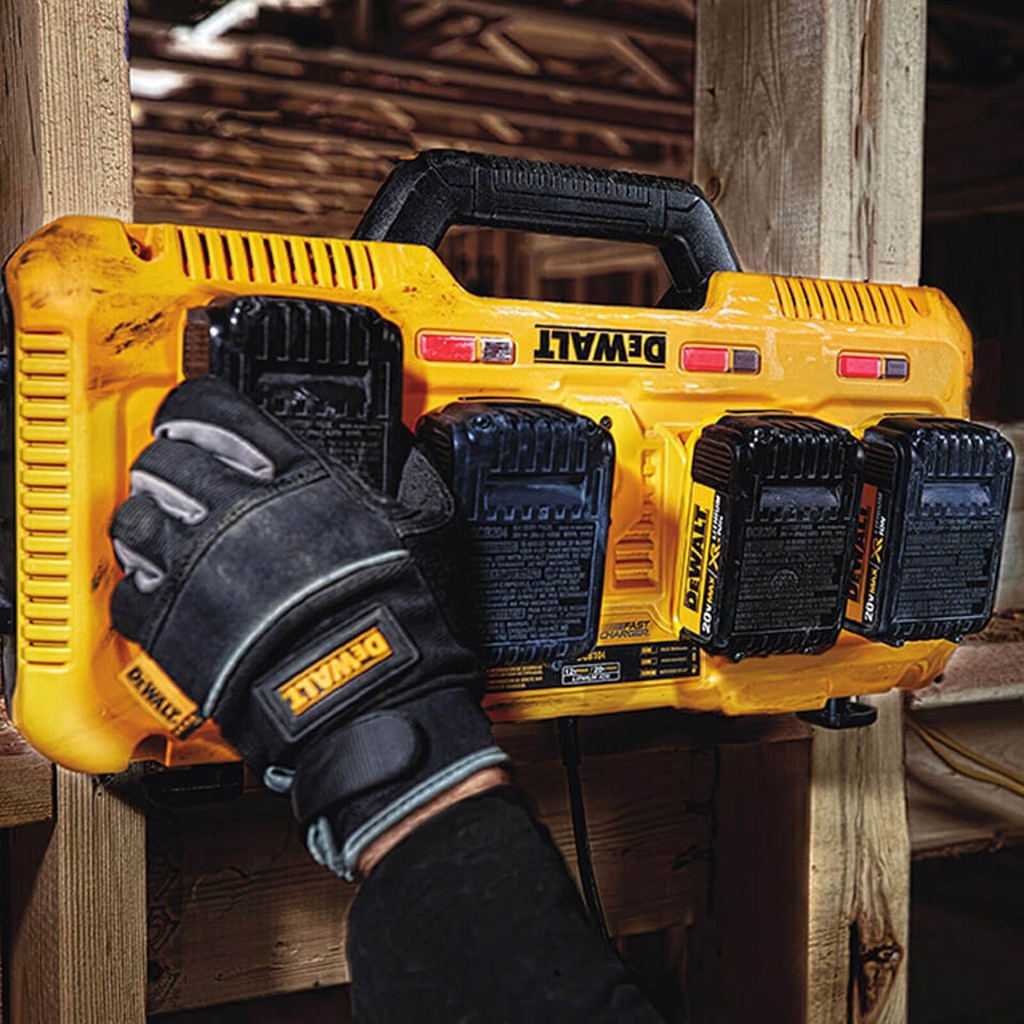 Cargador rápido de 4 puertos DeWalt DCB1104 18V Li-ion XR - 2