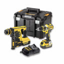 Kit Dewalt Taladro DCD790 + Martillo SDS-PLUS DCH253 + 2bat 4Ah + Cargador + TSTAK VI DCK273M2T - 1