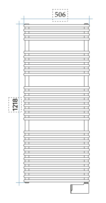 Toallero radiador eléctrico Flauto IRSAP - 5