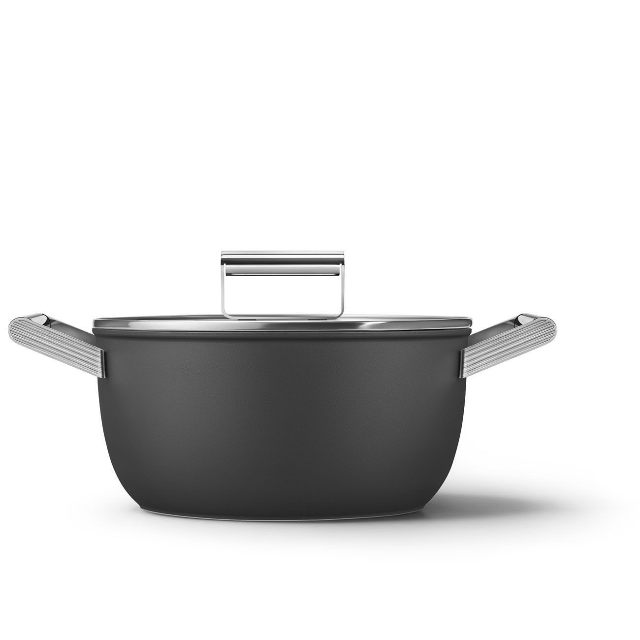Smeg Mattschwarzes Küchengeschirr-Set mit 5 Teilen