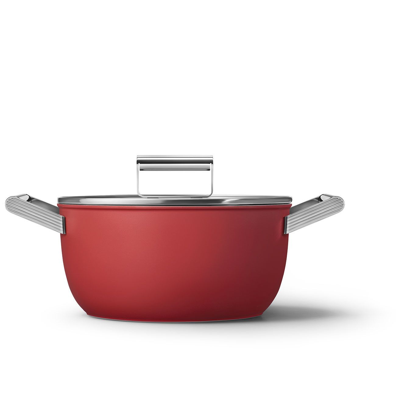 Smeg Mattrotes Küchengeschirr-Set, 5-teilig