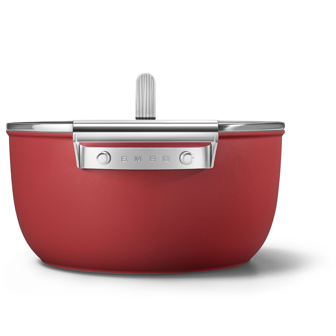 Smeg Mattrotes Küchengeschirr-Set, 5-teilig