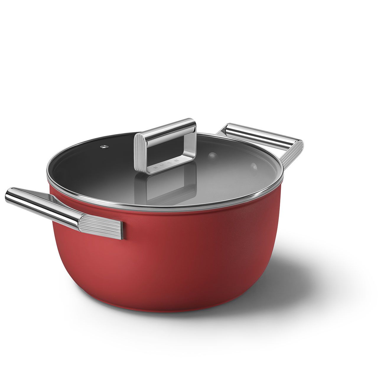 Smeg Mattrotes Küchengeschirr-Set, 5-teilig