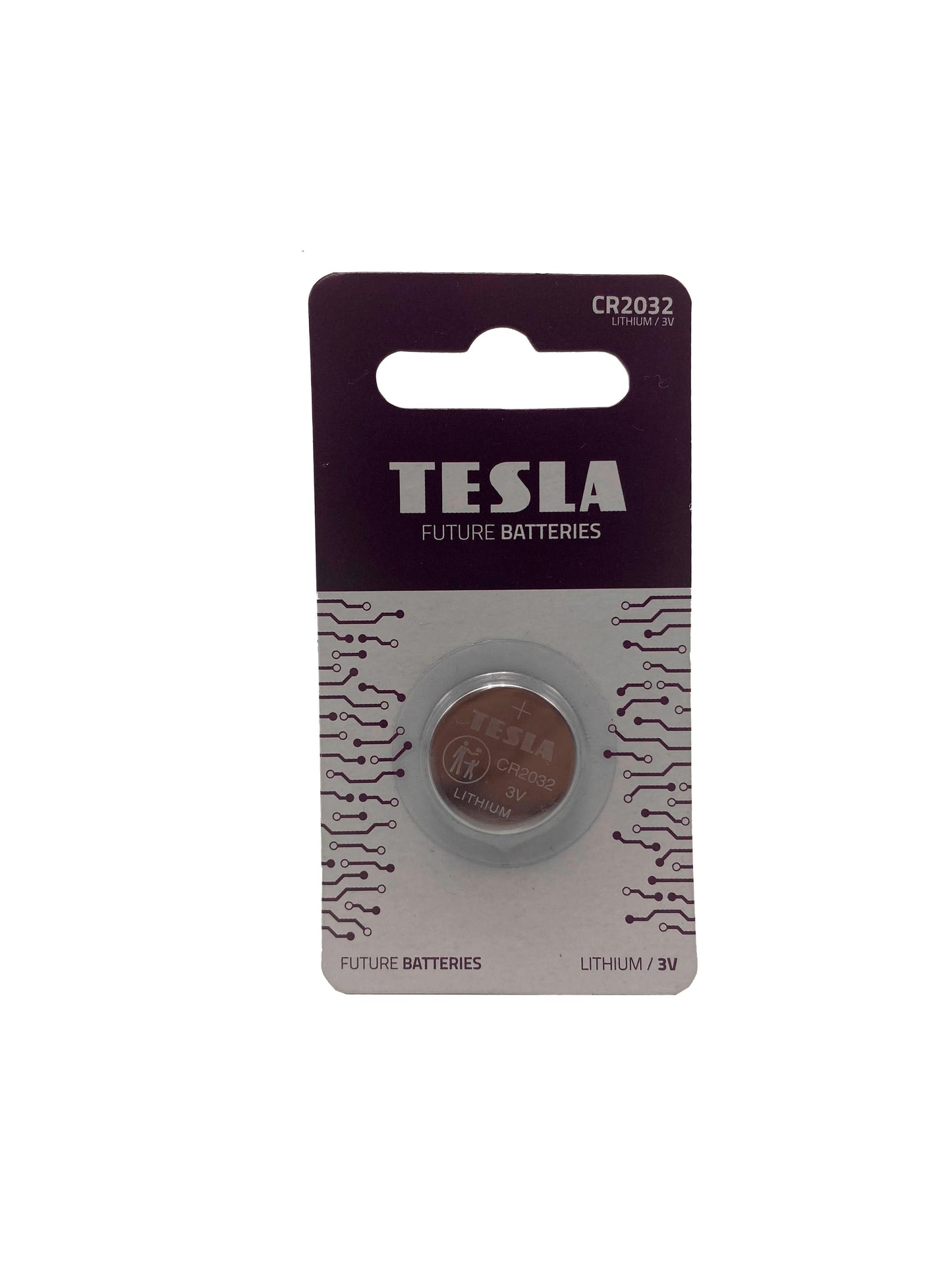 Blister 1 pila de Botón 3V Tesla CR2032 - 1