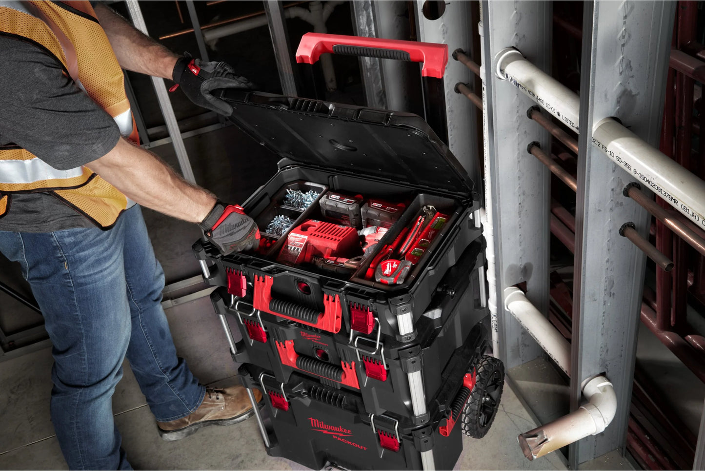 PACKOUT Milwaukee Werkzeugkoffer 3-teilig
