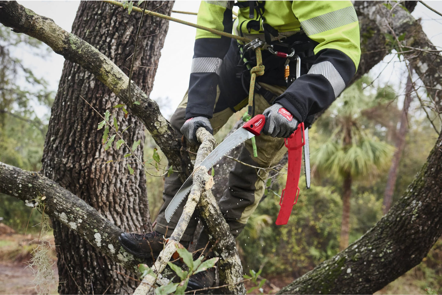 Milwaukee 35 cm gebogene Astsäge mit Scheide