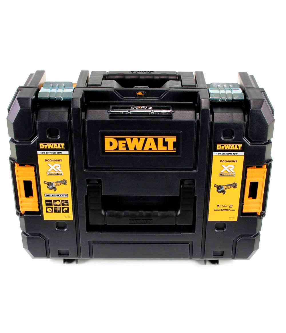 118 V XR bürstenloser 125-mm-Schleifer mit 2 5-Ah-Akkus + Ladegerät + Koffer Dewalt DCG405P2