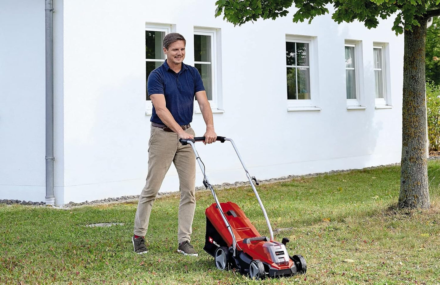 Einhell 18V GE-CM 18/33 Li Akku-Rasenmäher mit Akku und Ladegerät