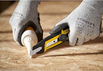 Cutter 18 mm seitliche Segmentierung manuelle Arretierung mit Rad Stanley