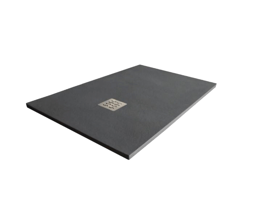 Plato de ducha Premium Textura pizarra natural con Sumidero 80x140cm