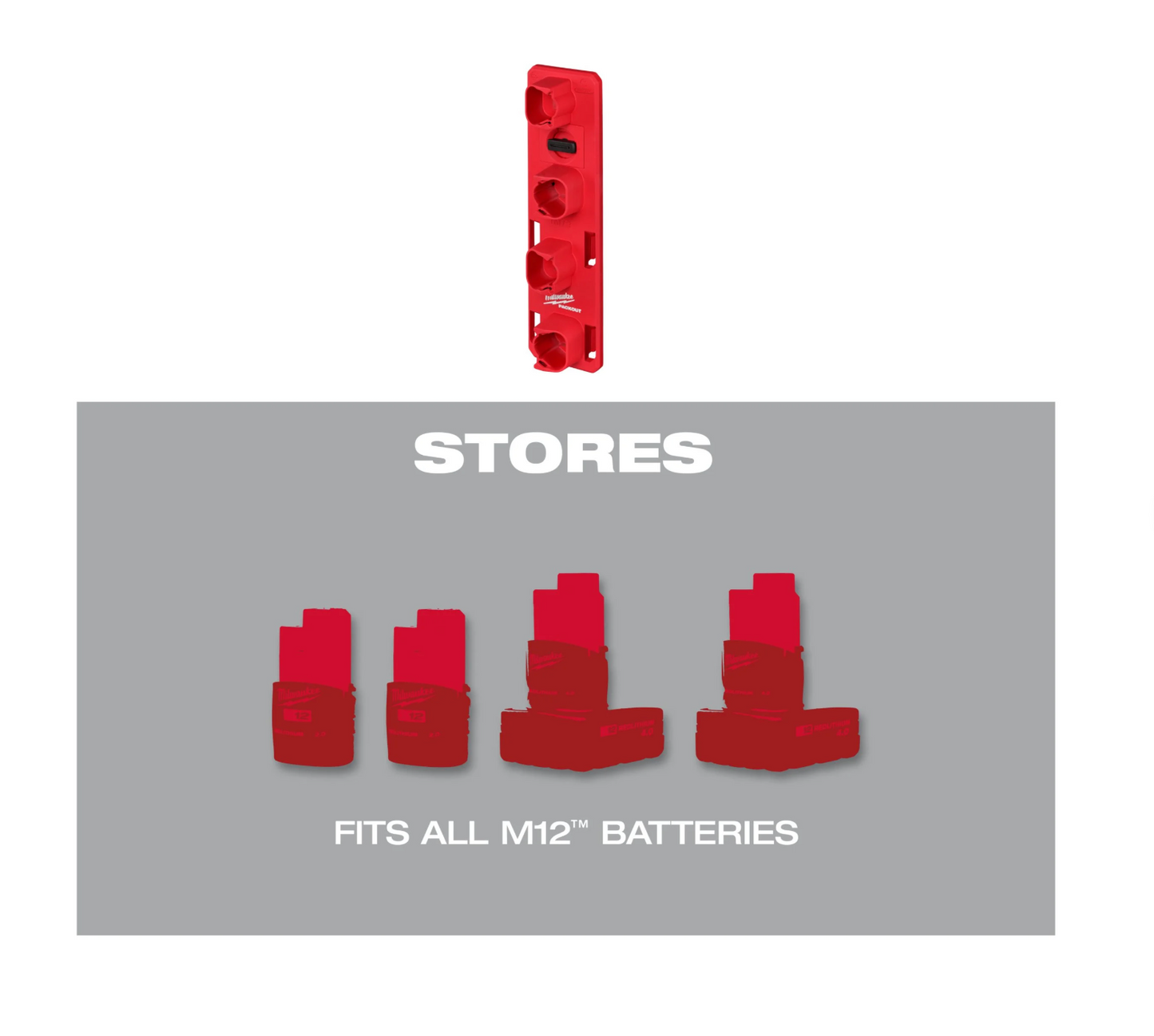 Milwaukee PACKOUT M12 Batteriehalter