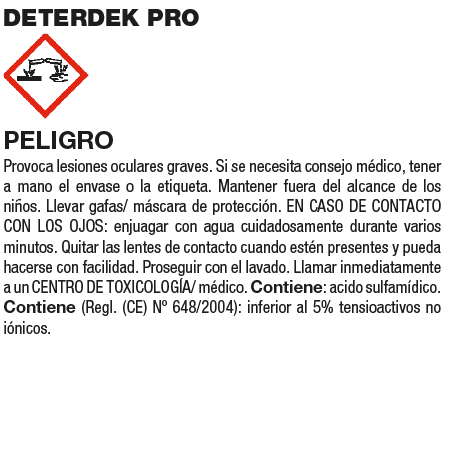 Reinigungsmittelflasche Endreinigung der Arbeit Fila DETERDEK PRO