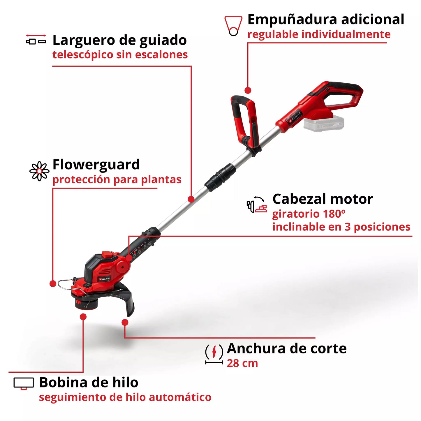 Einhell 18V GE-CT 18/28 Li TC-Solo Akku-Baumschere