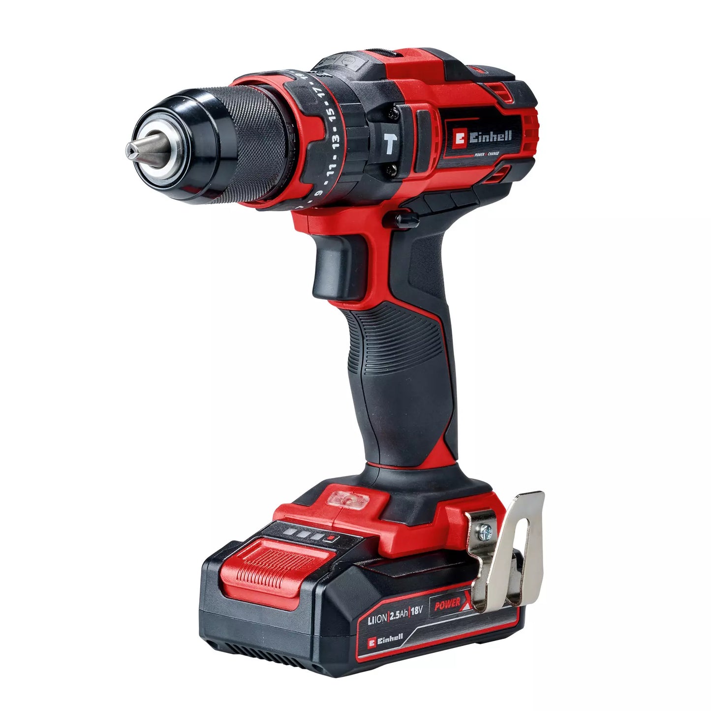 Einhell 18V Akku-Bohrhammer mit 1 Akkus 2,5Ah und Ladegerät TE-CD 18/44 Li-i