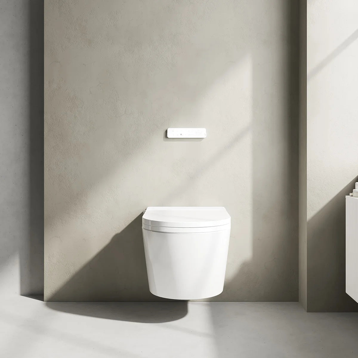 Japanische Toilette mit intelligenter Reinigung Mizubath Rada Wall-Hung Toilet White