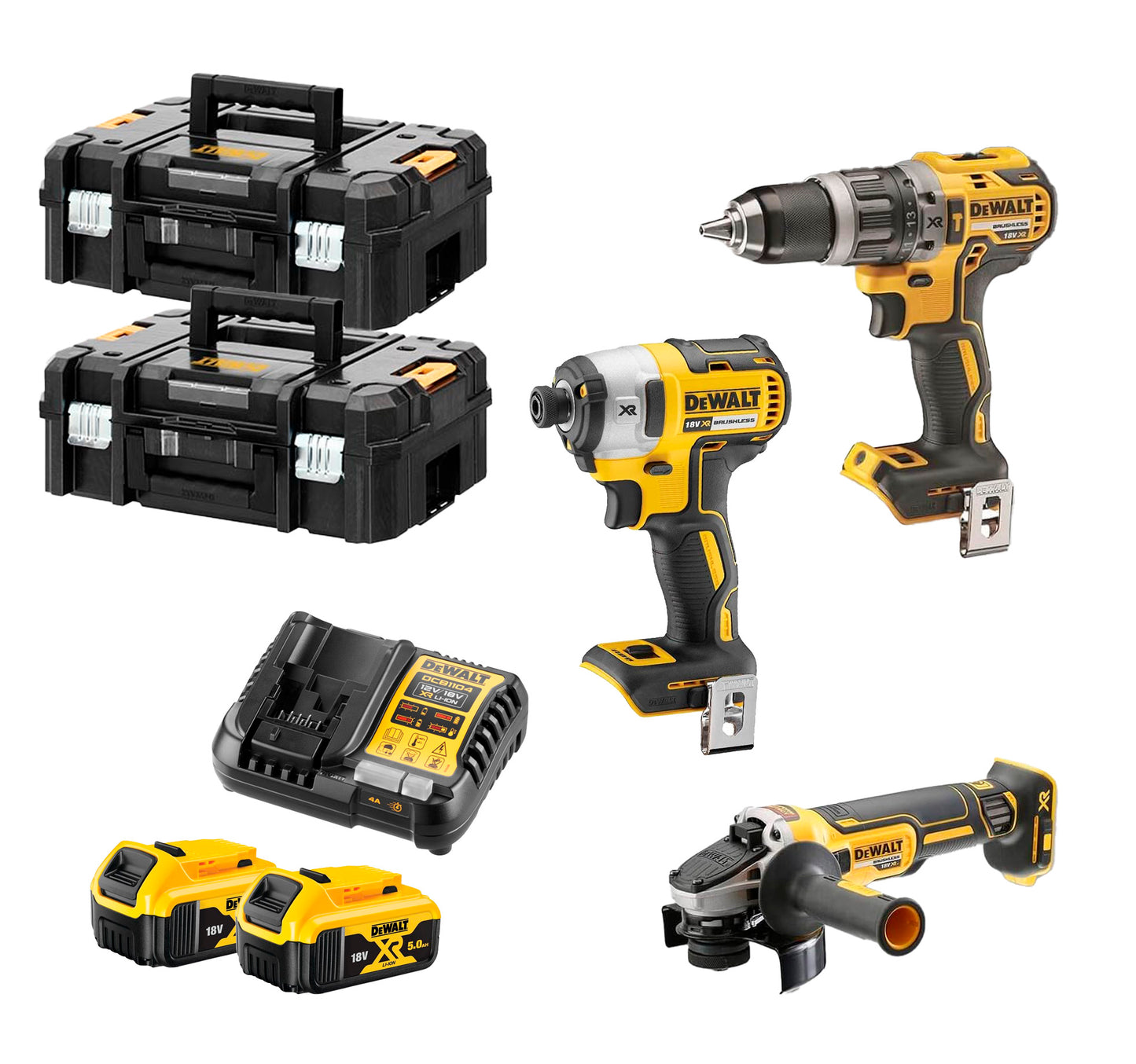 Kit 3 Werkzeuge 18V XR Dewalt DCK384P2T