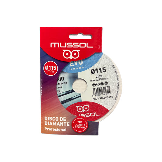 Diamantscheibe für Glas KRISTAL EVO 115 mm Mussol