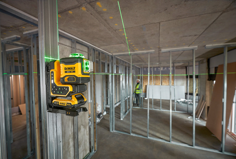 Selbstnivellierender Lasergrün mit Fernbedienung, 3 Linien, 360º XR 18V Dewalt DCLE34035B