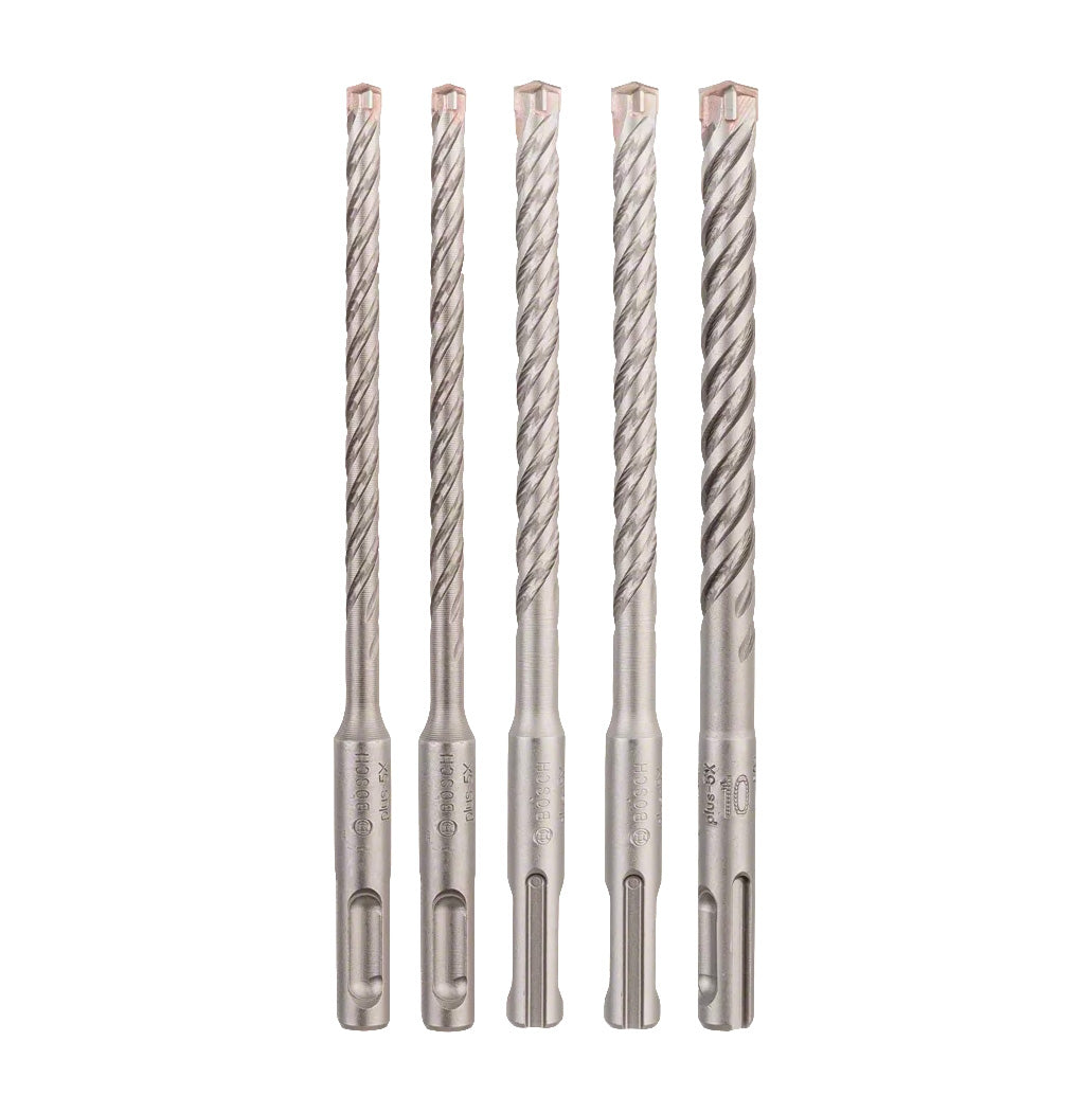 Set mit 5 SDS Plus-5X 6/6/8/8/10 mm Bosch-Bohrern