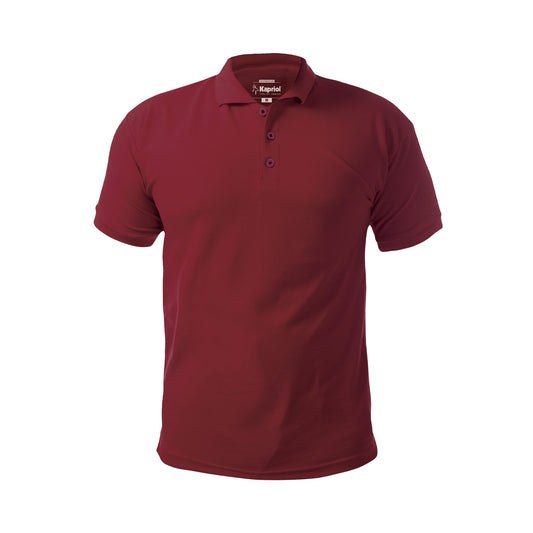 Kapriol Kurzarm-Poloshirt in Kastanienbraun