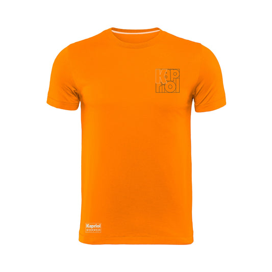 Orangefarbenes Arbeits-T-Shirt Enjoy Kapriol