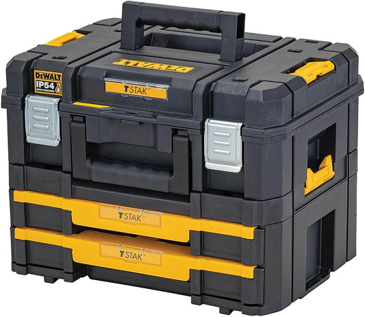 Mehrzweckkoffer-Kit + Doppelschubladeneinheit IP54 Dewalt DWST83395-1