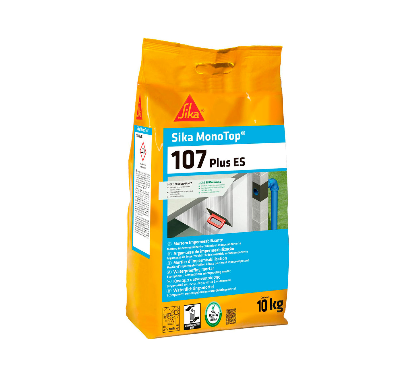 Sika Monotop 107 Plus Abdichtungsmörtel Sack 10 kg