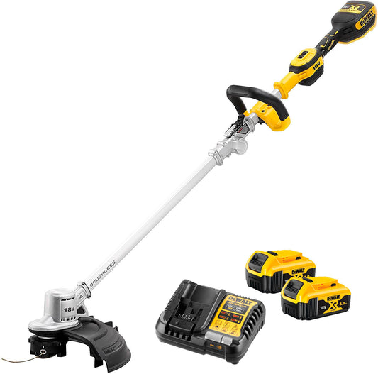 XR 18V ​​​​36cm bürstenloser Freischneider mit 2 5Ah-Batterien Dewalt DCMST561P2