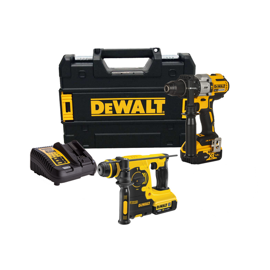 Kombi-Dewalt XRP 95NM Bohrhammer DCD796P2 + SDS-Hammer DCH253N