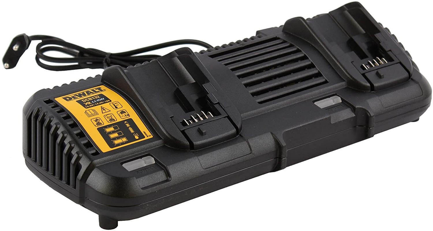 Kit 2 XR Flexvolt 54V/18V 6,0Ah Schienenbatterien und doppeltes XR Flexvolt DCB132T2 Dewalt Ladegerät