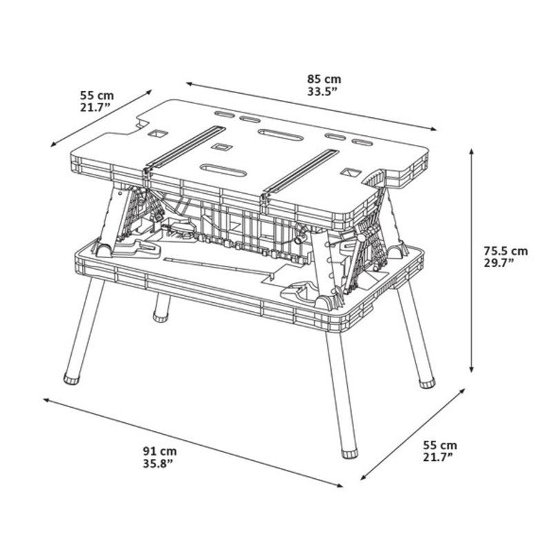 Mesa de Herramientas Plegable Curver CURVER - 6