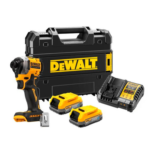 Atornillador impacto compacto sin escobillas XR 18V POWERSTACK Dewalt DCF850E2T