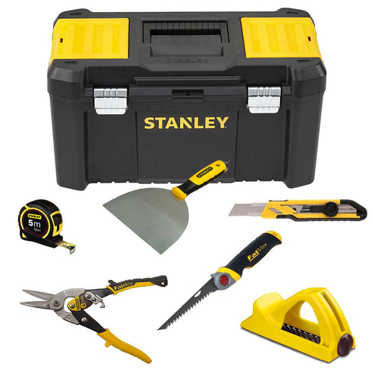 Stanley 7-teiliges Handwerkzeugset für Gipsplatten CPROF666