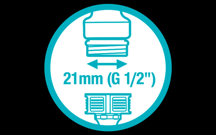 Adaptador para grifo 21mm (G 1/2") Gardena 18220-20 GARDENA - 3