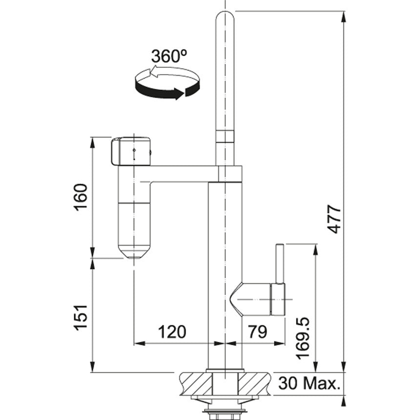 Grifo de agua filtrada Vital Neo Cromo FRANKE FRANKE - 6