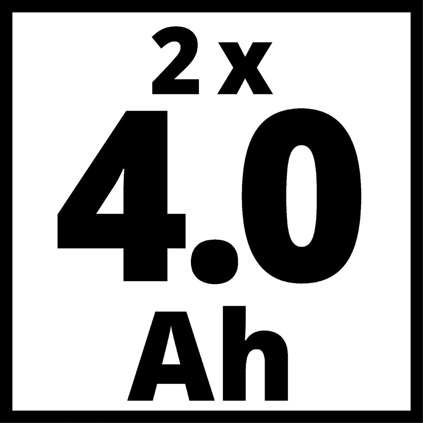 Doppelladegerät-Kit + 2bat 4.0Ah Einhell 4512112