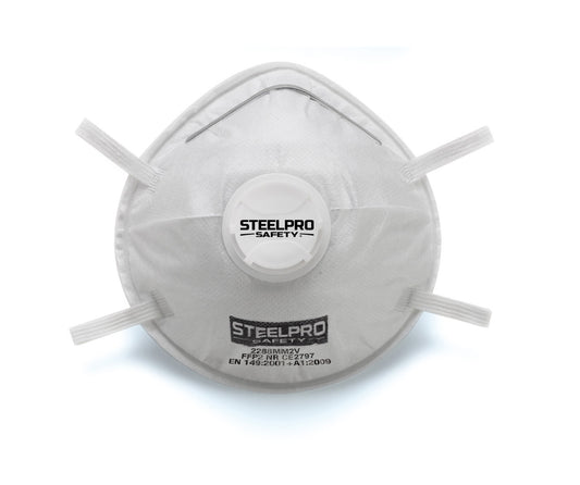 Einweg-FFP2-Atemschutzmaske mit Ausatemventil STEELPRO Marca 2288MM2VBL
