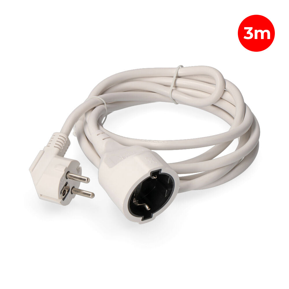 Verlängerungskabel mit 1 Steckdose 2P+E 16 A 250 V~ 3 m KABEL H05VV-F 3G1,5 mm² EDM