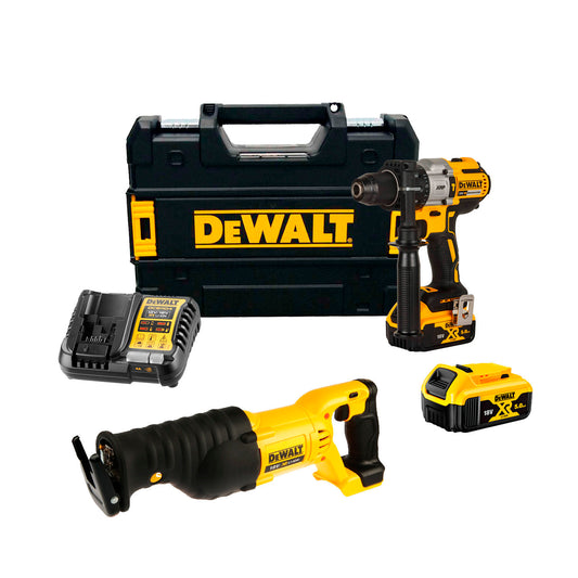 Kombi-Dewalt CPROF139 Bohrhammer DCD996P2 + Säbelsäge DCS380N