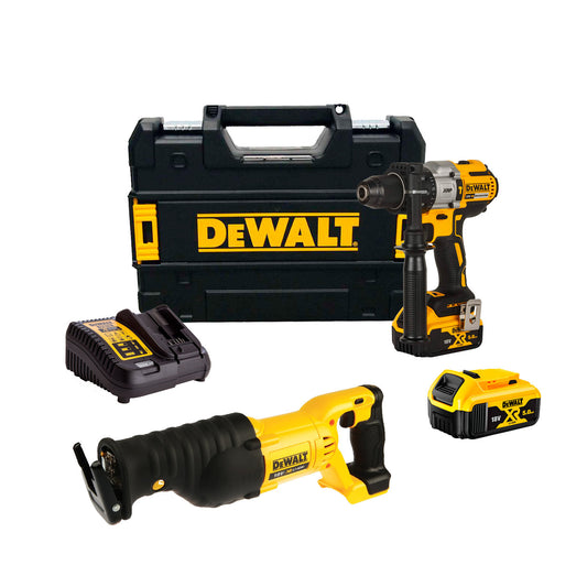 Kombi-Dewalt CPROF139 Bohrhammer DCD996P2 + Säbelsäge DCS380N