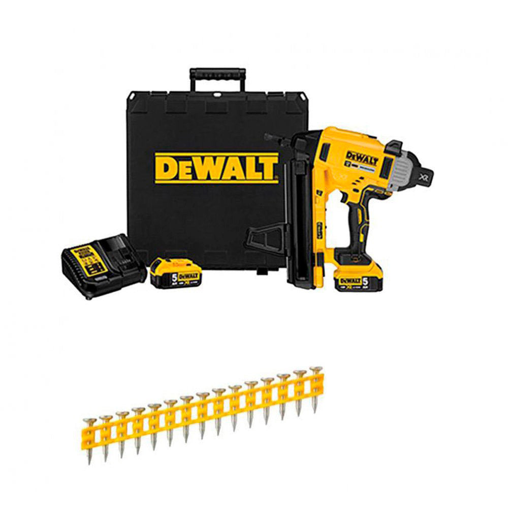 Dewalt DCN890P2 18-V-Akku-Beton- und Stahlnagler-Kombination + 5.025 20-mm-Nägel