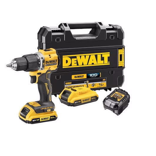 XR 18V Bohrhammer Limited Edition 100 Jahre mit 2bat 2Ah + Dewalt DCD100YD2T Koffer