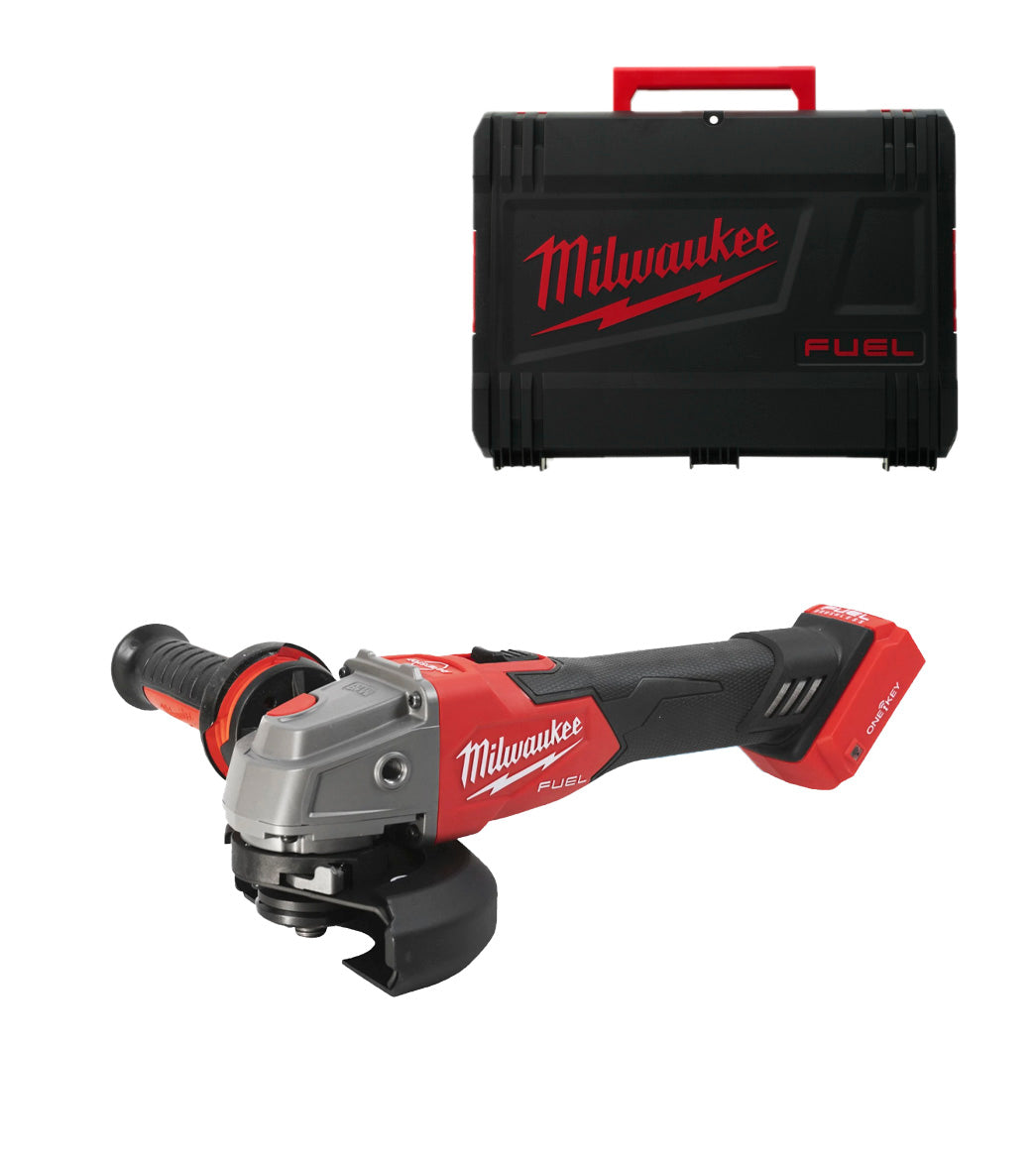 Amoladora angular M18 125mm Fuel ONE-KEY con maletín Milwaukee M18 ONEFSAG125XB-0X