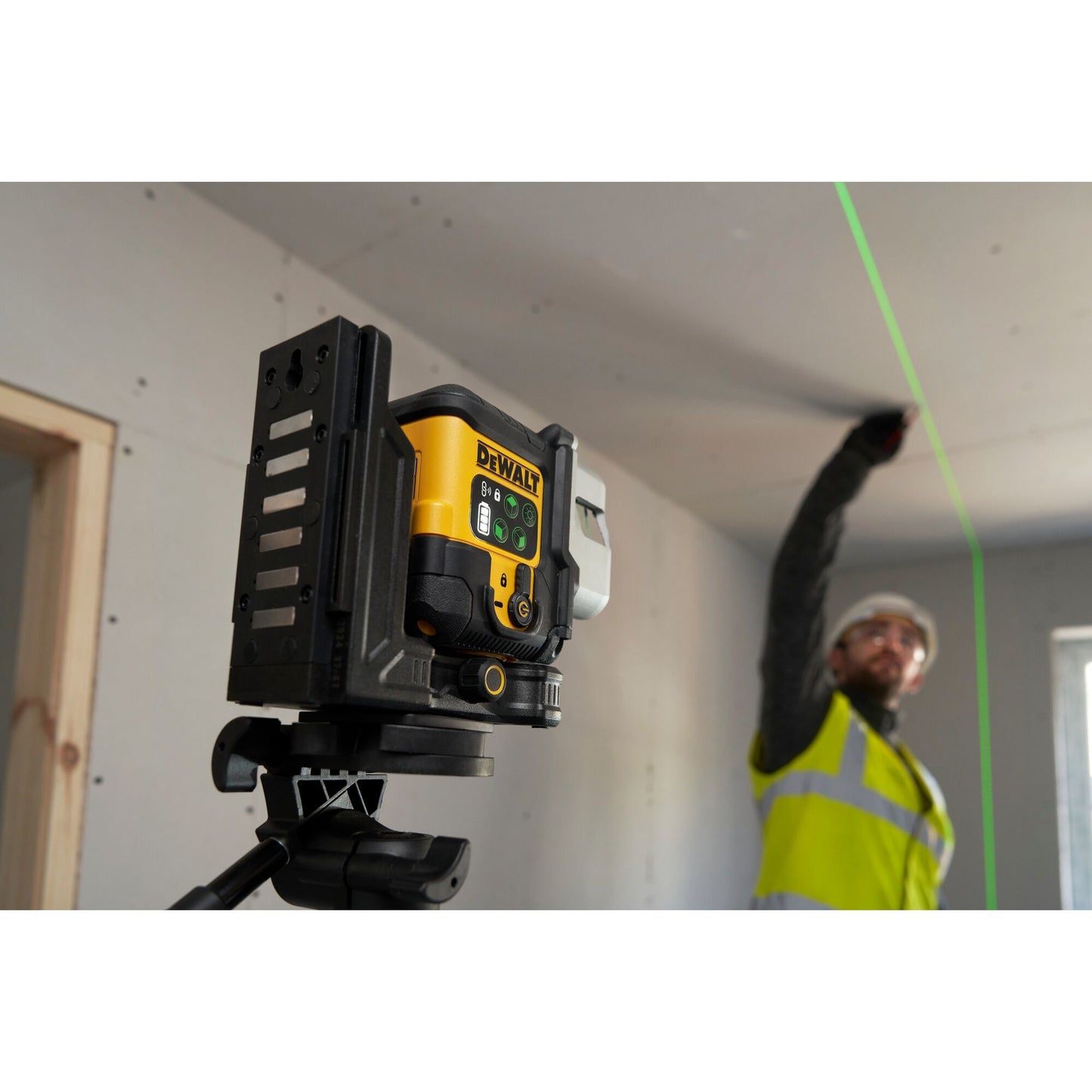 Selbstnivellierender Lasergrün USB-C mit 3 Linien 180º Dewalt DCLE14301GB