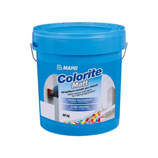 Bote Pintura mural al agua Colorite Matt Blanca mate Mapei