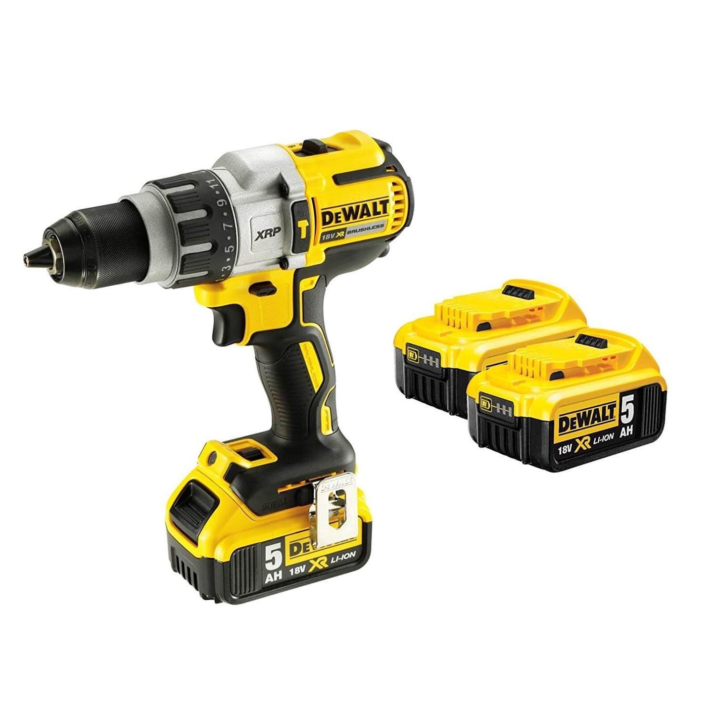 Dewalt 18 V XRP 3 Bat 5,0 Ah bürstenloser Bohrhammer mit Koffer DCD996P3