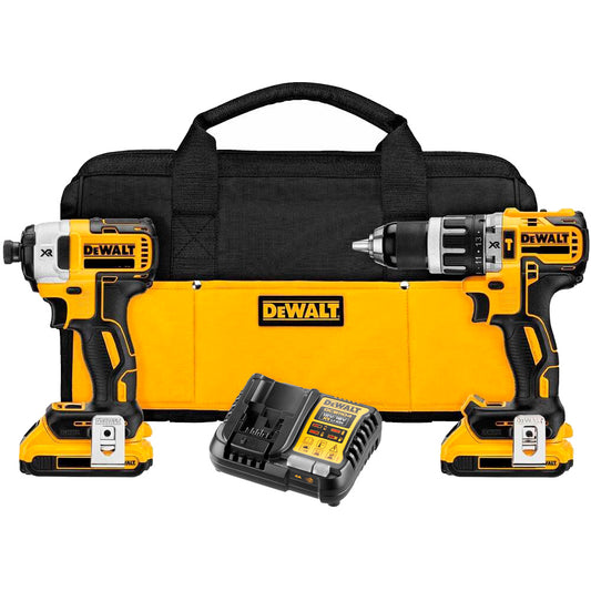 Set Dewalt DCK287D2 18V XR - Schlagschrauber + Hammerbohrer + Tasche + 2 LI-ION Akkus 2,0Ah