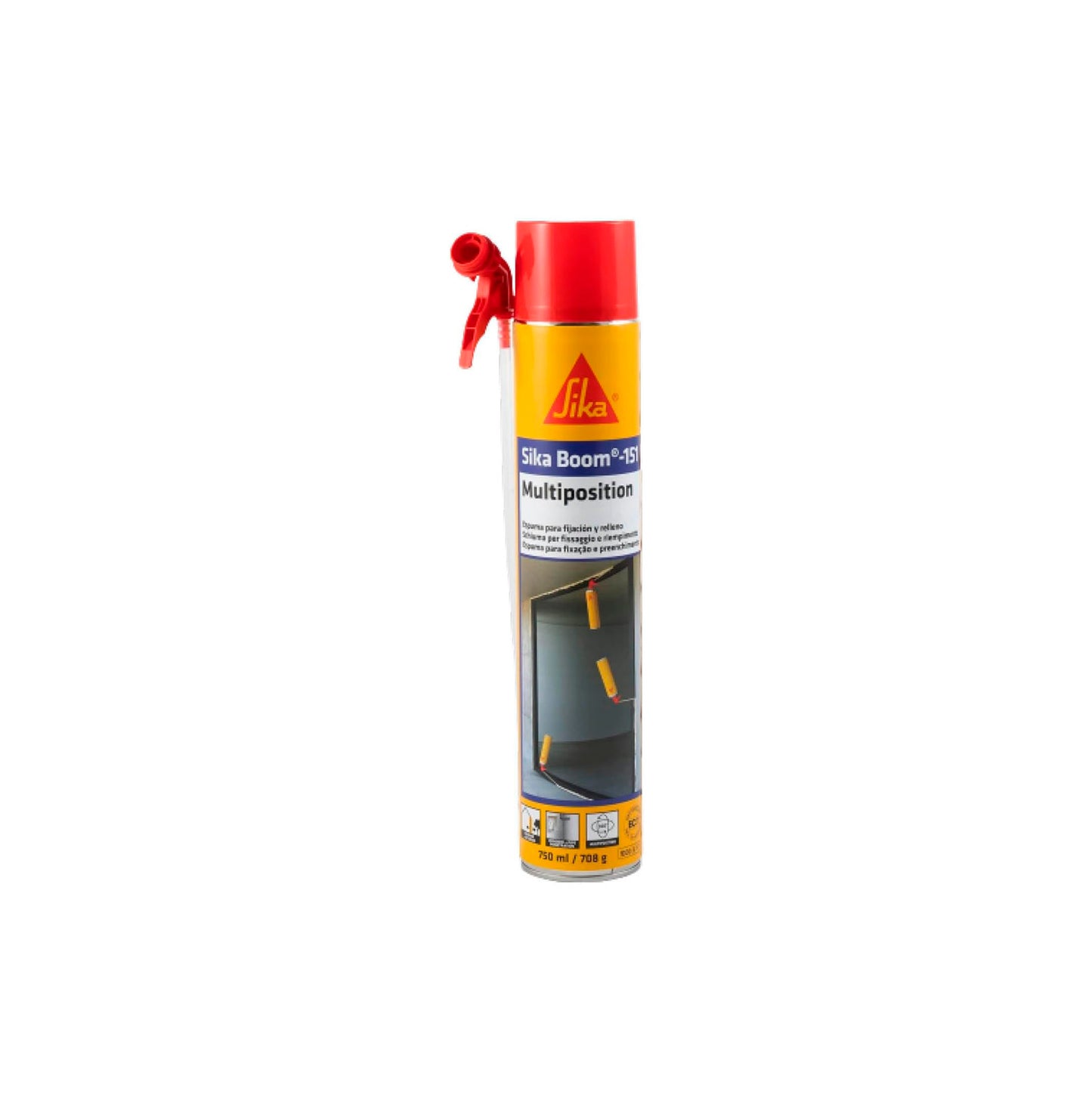 Espuma de poliuretano 750ml Sika Boom-151 Multiposition